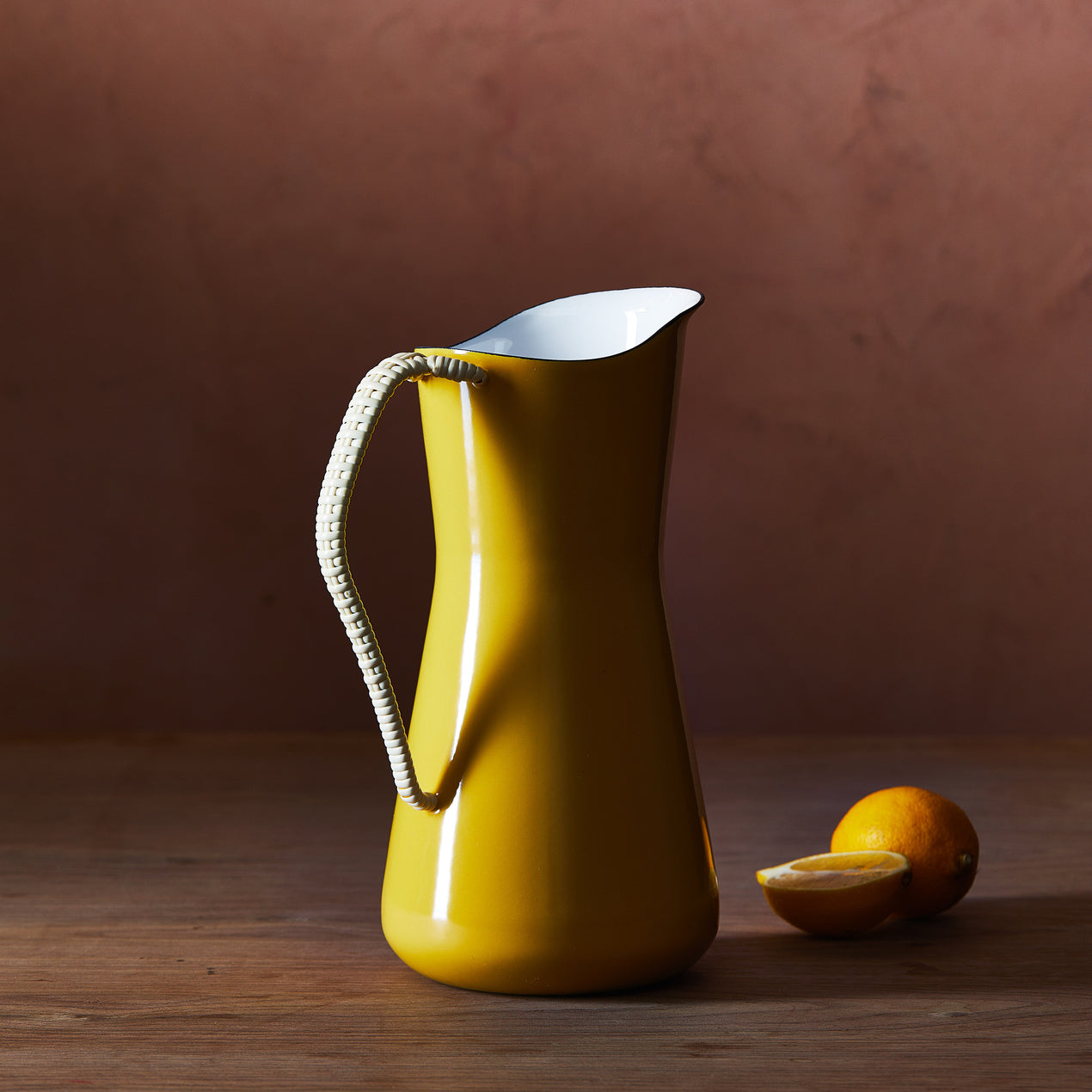 Købenstyle Wrapped Handle Water Pitcher, Yellow