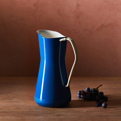 Købenstyle Wrapped Handle Water Pitcher, Cornflower